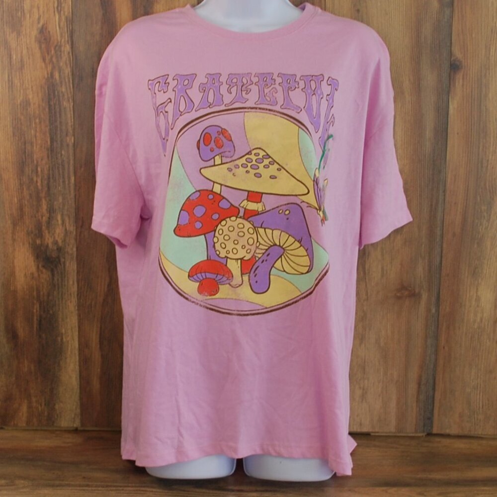 Grateful Dead Graphic Tee Pink Grayson Threads Hello Gorgeous M